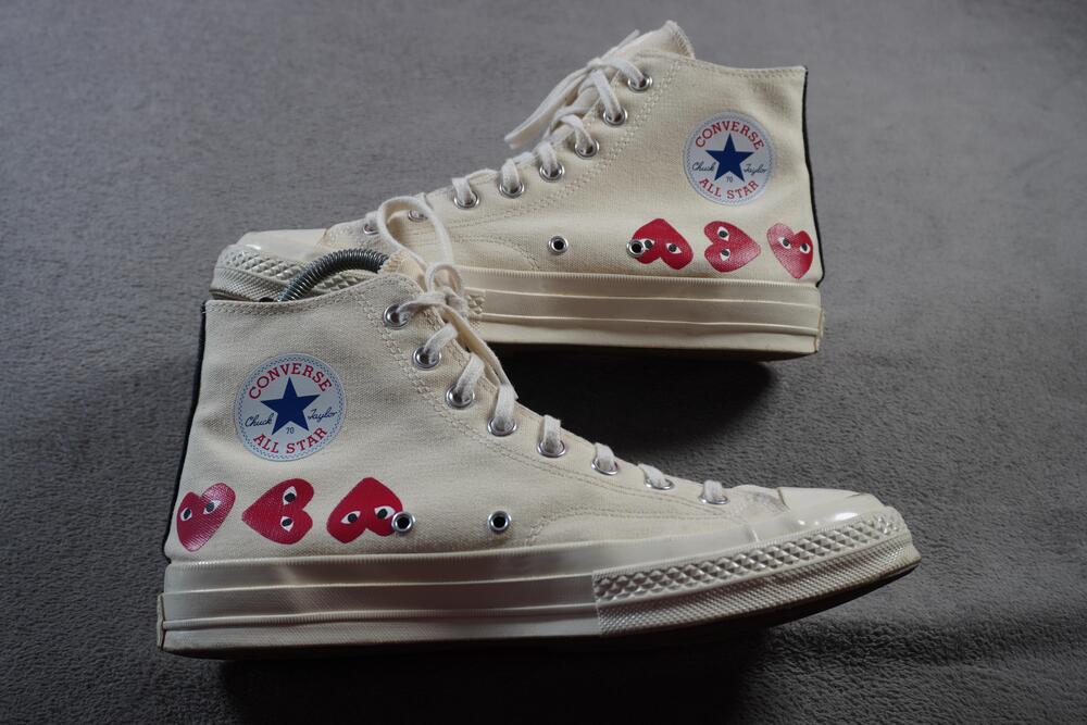 Converse Chuck Taylor All Star 70 Hi Top Comme des Garcons Play Multi Heart US 9
